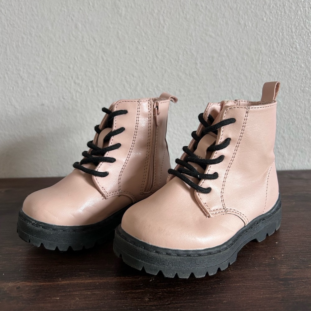 Zara Girl’s Pink Combat Boots